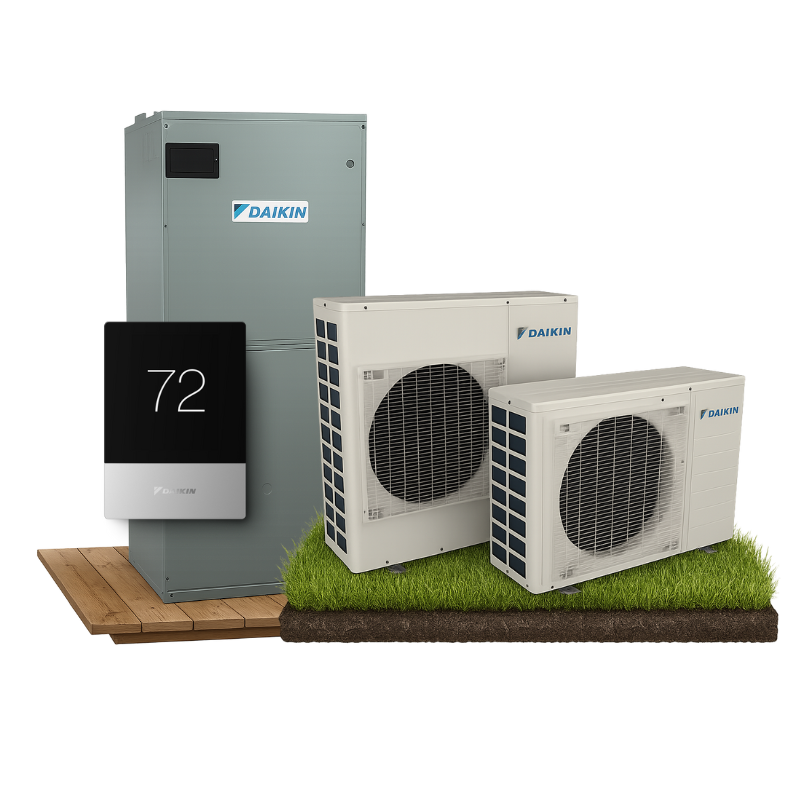 Daikin ductless mini-split system in a living space