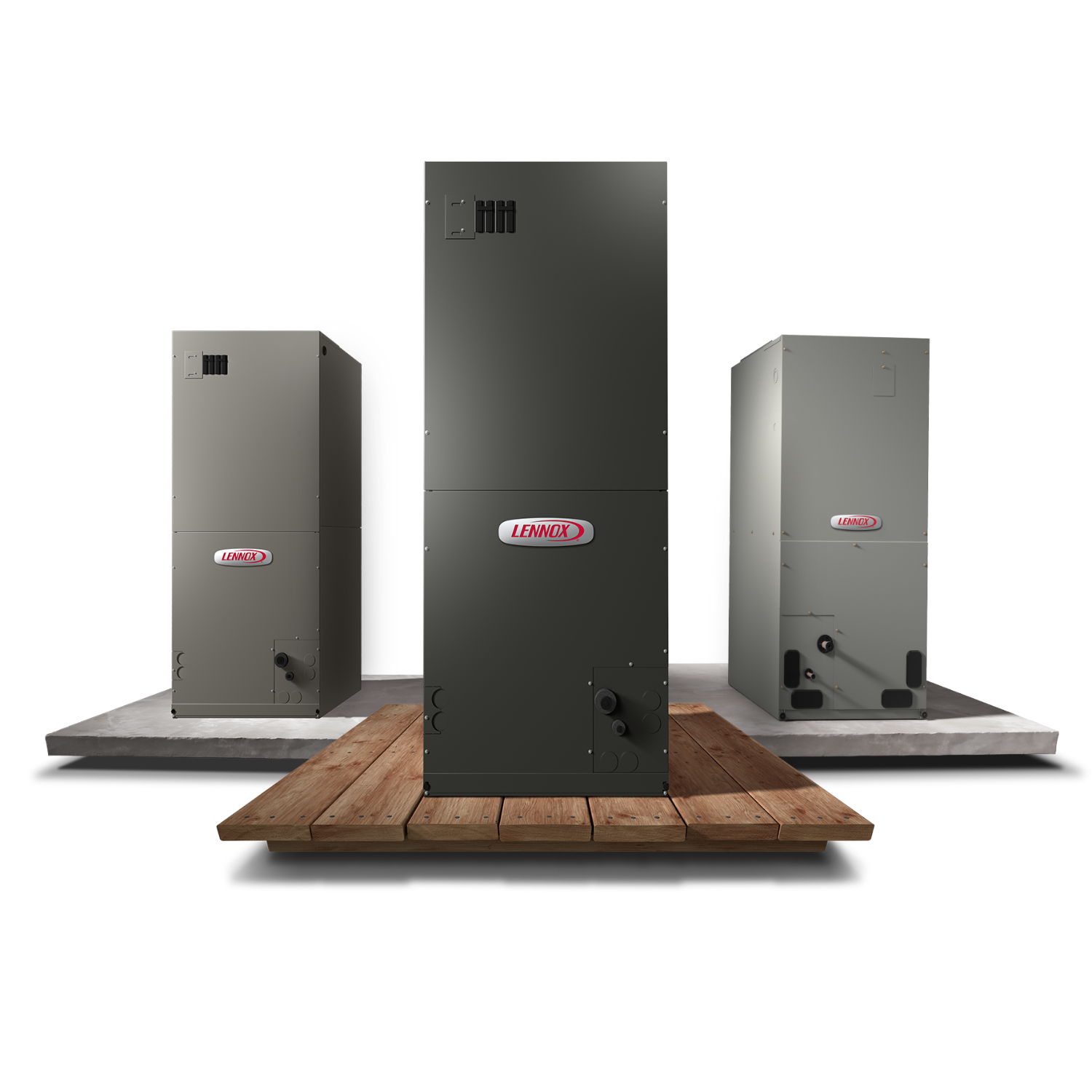 Lennox split system outdoor unit with matching indoor equipment