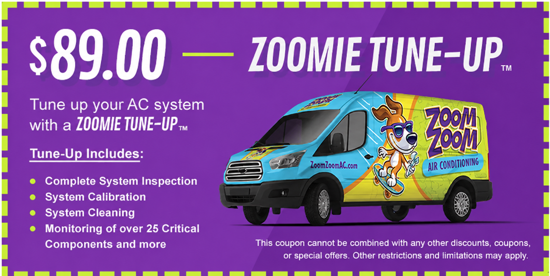 Zoom Zoom Free Service Call with Repair - call for details